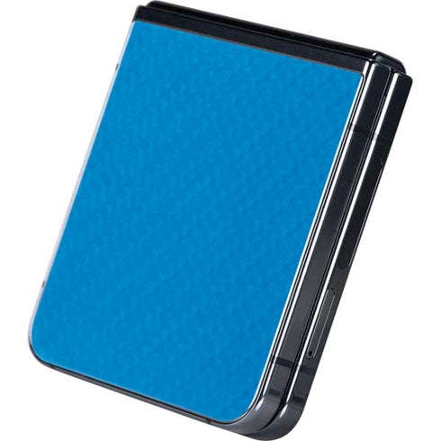 Blue Carbon Fiber Specialty Material Galaxy Z Flip5 5G Skin